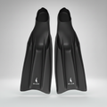 Black Silicone Freediving Fins