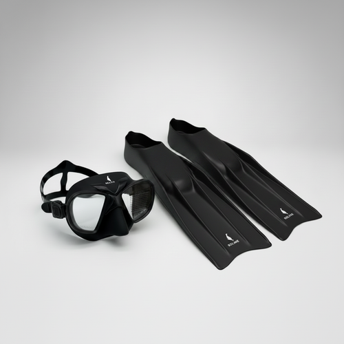 Ultra-low Volume Mask & Silicone Fins Bundle - Black Fins